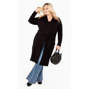 Women's Plus Size Kennedy Cardigan - black | AVENUE