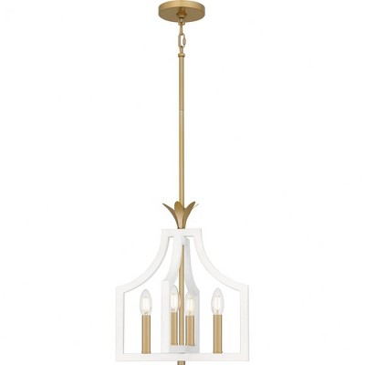 Quoizel Lighting Dusty Lane 4 - Light Pendant in  Matte White