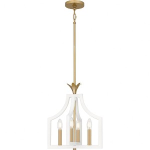 Quoizel Lighting Dusty Lane 4 - Light Pendant in  Matte White - 1 of 1