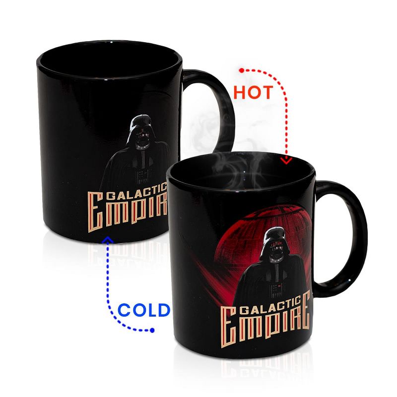 Seven20 Star Wars Darth Vader/ Death Star Heat Reveal 11oz Ceramic Coffee Mug, 1 of 4