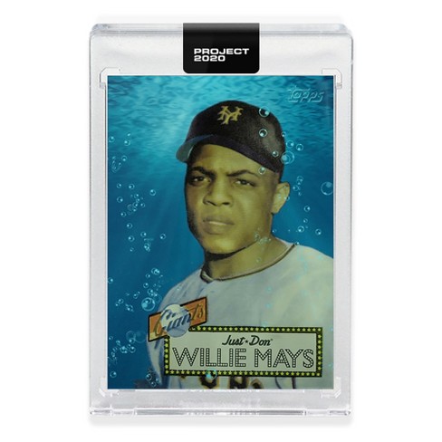 Collectible baseball card - Willie Mays of New York Mets Stock