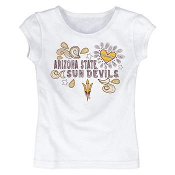 NCAA Arizona State Sun Devils Toddler Girls' White T-Shirt