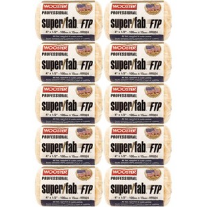Wooster Genuine 4" Super/Fab FTP 1/2" Nap Roller Covers - RR924-4-10PK - 1 of 3