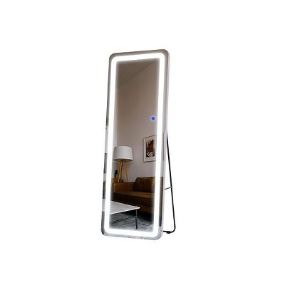 PexFix 63"x16" LED Aluminum Frameless Vanity Mirror with Lights White Full-length Mirror