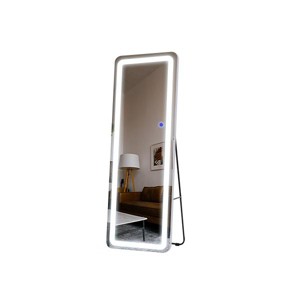PexFix 63"x16" LED Aluminum Frameless Vanity Mirror with Lights White Full-length Mirror - 1 of 3