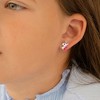 Girls' Rainbow Unicorn Push Back Sterling Silver Earrings - In Season Jewelry - 3 of 4