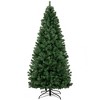 Whizmax 7.5FT Prelit Christmas Tree Artificial Christmas Tree with Metal Stand and Hinged Branches - 2 of 4