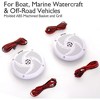 Marine Speakers for Boats with Weatherproof Design, Flexible Mounting, Loud Sound, White Finish - 3 of 4