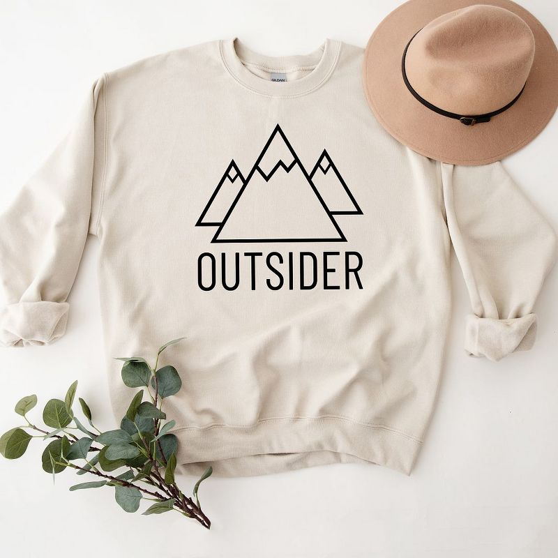 Simply Sage Market Women's Graphic Sweatshirt Outsider Mountains, 4 of 5