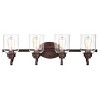 Chloe Lighting Adair Transitional 4 Light Oil Rubbed Bronze Bath Vanity Fixture 30" Wide - 2 of 4