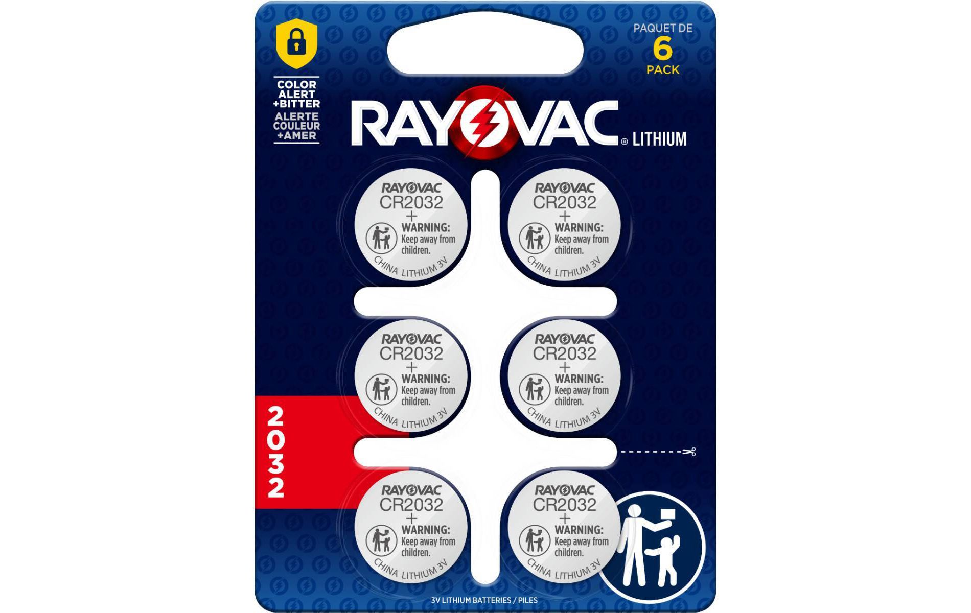 Rayovac CR2032 Batteries 6pk - Lithium Coin Battery