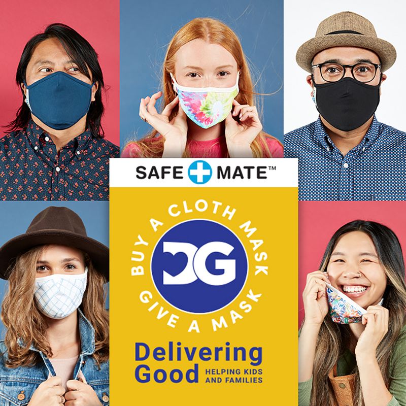 Safe+Mate Washable & Reusable Cloth Masks Including Filter Adult Multi Pack, 5 of 11