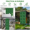 Artificial Boxwood Wall Panels, Faux Greenery Wall with 100 Zip Ties, UV-Protected Grass Backdrop Wall Panels, Garden Wall Panels for Indoor, Outdoor - 2 of 4