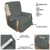 Furniture Cover- 100% Waterproof Protector Cover for Chair with Non-Slip Straps, Stain Resistant Material for Dogs, Pets, Kids by PETMAKER- Gray - 2 of 4