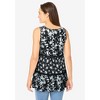 Woman Within Plus Size Tiered Tank - 3 of 4