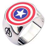 Men's Marvel® Avengers Captain America Stainless steel Logo Ring "Best Seller"