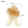 Unique Bargains Christmas Wedding Car Basket Gift Wrapping Large Organza Pull Bow 5 Pcs - 2 of 4