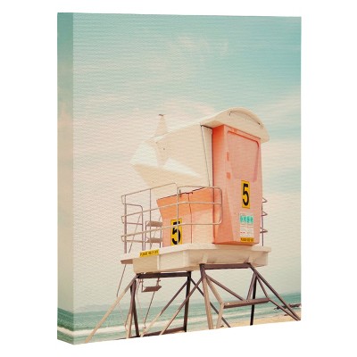 Bree Madden Beach Tower 5 Art Canvas 24" x 30" - Deny Designs