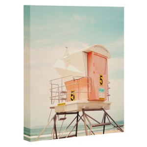 Bree Madden Beach Tower 5 Art Canvas 24" x 30" - Deny Designs: Modern Nautical Wall Art, Office Decor, Unframed Digital Print - 1 of 3