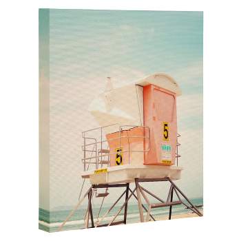 Bree Madden Beach Tower 5 Art Canvas 24" x 30" - Deny Designs