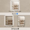 LED Mirror for Bathroom with Anti-Fog, 3 Colors Dimmable, Memory Function, Tempered Glass, ETL Listed, Wall-Mounted - 3 of 4