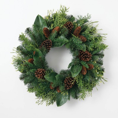 Sullivans Artificial Australian Pine Wreath 24"H Green
