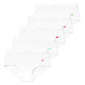 Lucky & Me Annika Girls Boyshorts Underwear White Size 4/5y - 1 of 4