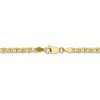 Black Bow Jewelry 3mm 10k Yellow Gold Concave Anchor Chain Necklace - 4 of 4