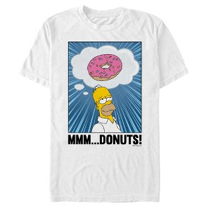 Men's The Simpsons Homer Mmm… Donuts T-Shirt - 1 of 4