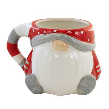 Tabletop Gnome Winter Mug Christmas Beverage Cup Transpac  -  Drinkware