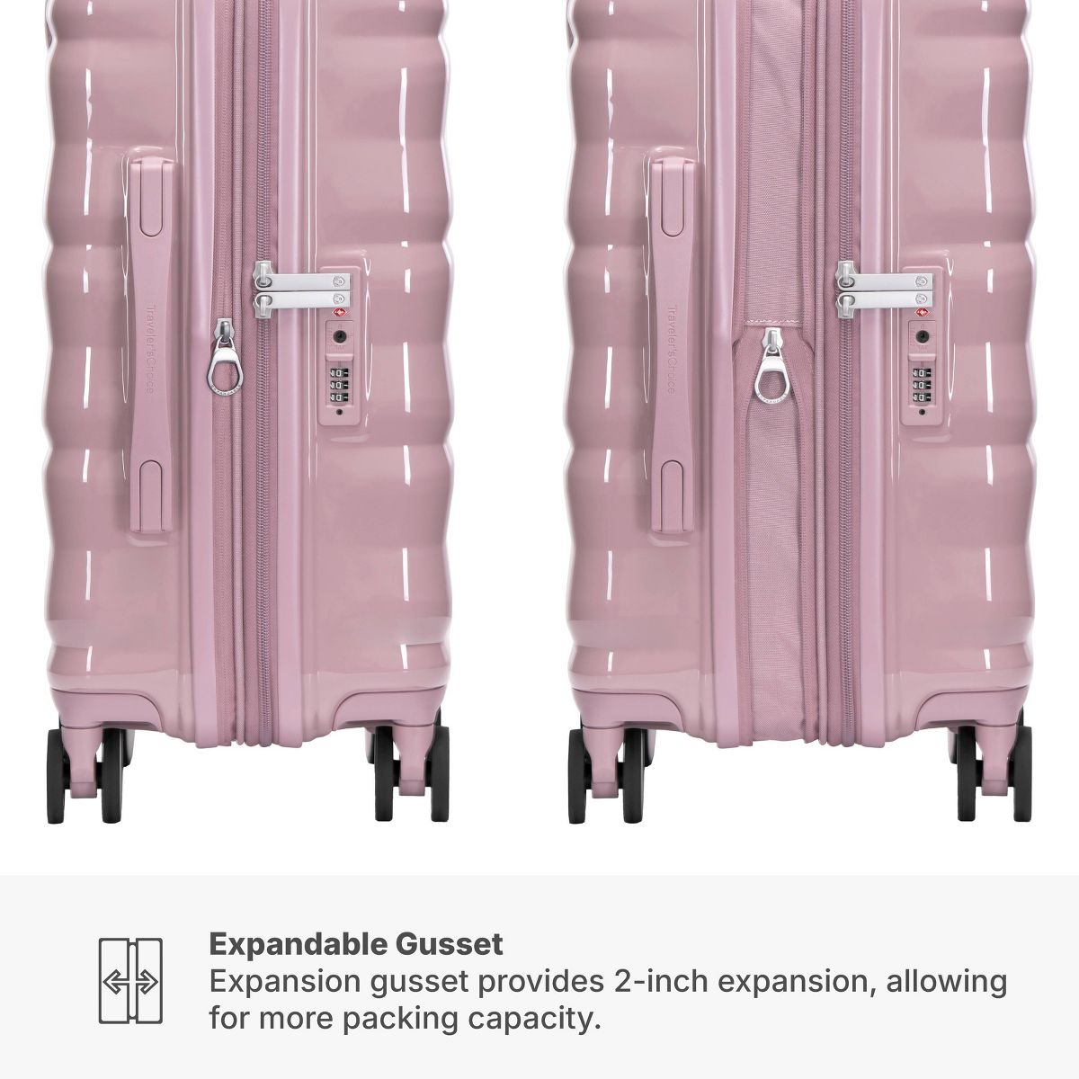 Traveler’s Choice Edinburgh 2pc Luggage Set with Backpack and Packing Cubes - thumbnail 9