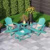 WestinTrends Highland 4-Piece Adirondack Chairs with Cup Holders and Table Set - 2 of 4