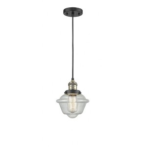 Oxford - 1 Light Cord Hung Mini Pendant In Traditional Style-8 Inches Tall and 7.5 Inches Wide - 1 of 1