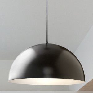 Urban Ambiance Luxury Mid-Century Modern Indoor Pendant,  12-1/2''H x 23-5/8"W x 23-5/8''D,  Matte Black Finish, UHP4797 - 1 of 4