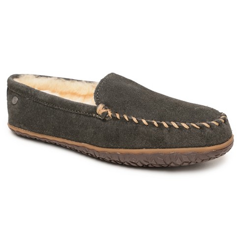 Minnetonka Men's Tobie Loafer Slippers 3701, Charcoal Gray - 11. : Target