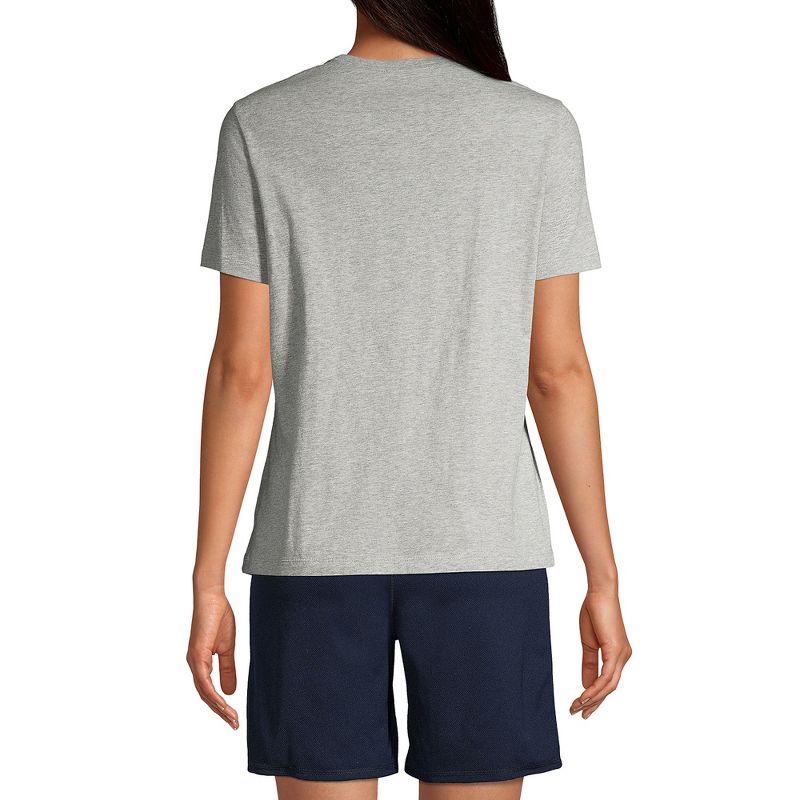Lands' End School Uniform Women's Short Sleeve Feminine Fit Essential T-shirt, 2 of 5