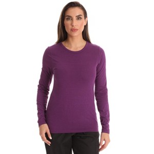 Just Love Women’s Long Sleeve Underscrub T-Shirt – Soft Fitted Undershirt Tee for Nurses, Doctors & Everyday Wear - 1 of 3