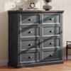 AMERLIFE Farmhouse Drawer Dresser with Storage Drawers - 3 of 4