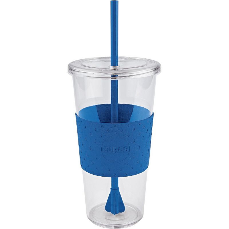 Copco Sierra 2-Pack 24 Ounce Iced Beverage Tumbler Cup with Straw & Spill Resistant Lid, BPA Free, 2 of 4