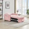 SeaCamel Three in One Sleeper Chair Sofa Bed with Storage Pockets Convertible Folding Ottoman Bed, Adjustable for Small Spaces - 2 of 4