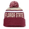 NCAA Florida State Seminoles Humid Knit Cuffed Pom Beanie: Midweight Acrylic, Tagless - 2 of 3