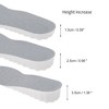 Unique Bargains 6D Height Increase Shoe Inserts Fit Shoe White Gray 1 Pair - 2 of 4