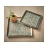 TAG Kali Embossed Square Decorative Tray Set of 2 - 3 of 3