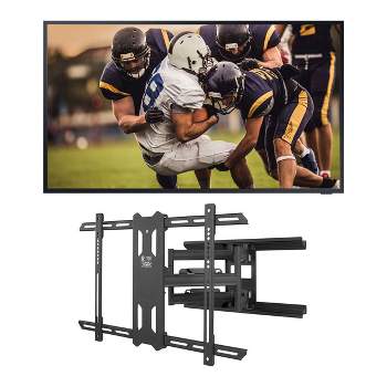Samsung QN65LST7TA 65" The Terrace QLED 4K UHD Outdoor Smart TV with Kanto PDX650 Articulating Full Motion TV Mount for 37" - 75" TV (Black).