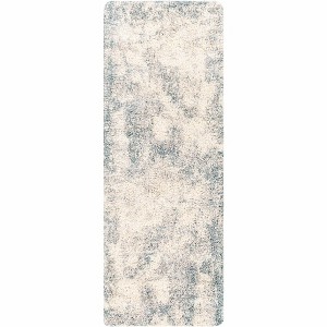 Hauteloom Tagas Abstract Gray Plush Rug - 1 of 4