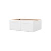 HOMLUX Easy-DIY 36 in W x 24 in D in Shaker White Ready to Assemble Wall Refrigerator Kitchen Cabinet with 2 Doors - 4 of 4