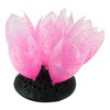 Unique Bargains Silicone Fluorescence Floating Aquarium Lotus Flower - 3 of 4