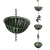 Alpine Corporation Hanging Dragonfly Iron Rain Chain: Durable, No Assembly, 81"H Multicolor Naturals - 4 of 4