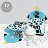 Big Dot of Happiness Two Cool - Boy - Treat Box Party Favors - Blue 2nd Birthday Party Goodie Gable Boxes - Set of 12 - 3 of 4