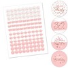 Big Dot of Happiness 30th Pink Rose Gold Birthday - Happy Birthday Party Round Candy Sticker Favors - Labels Fits Chocolate Candy (1 sheet of 108) - 2 of 4